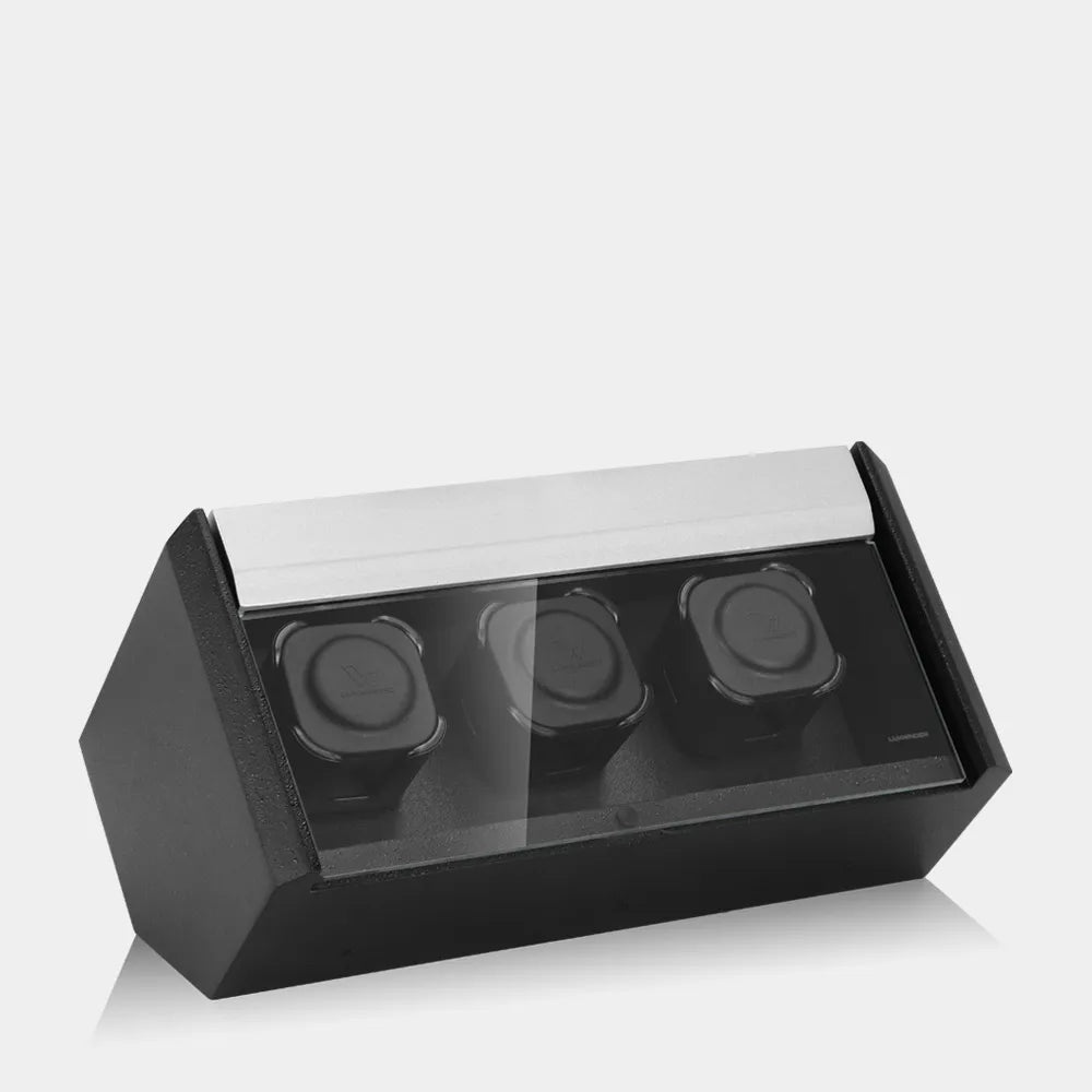 Horloge-opwinder - CARAT 3 horloges grijs/zwart