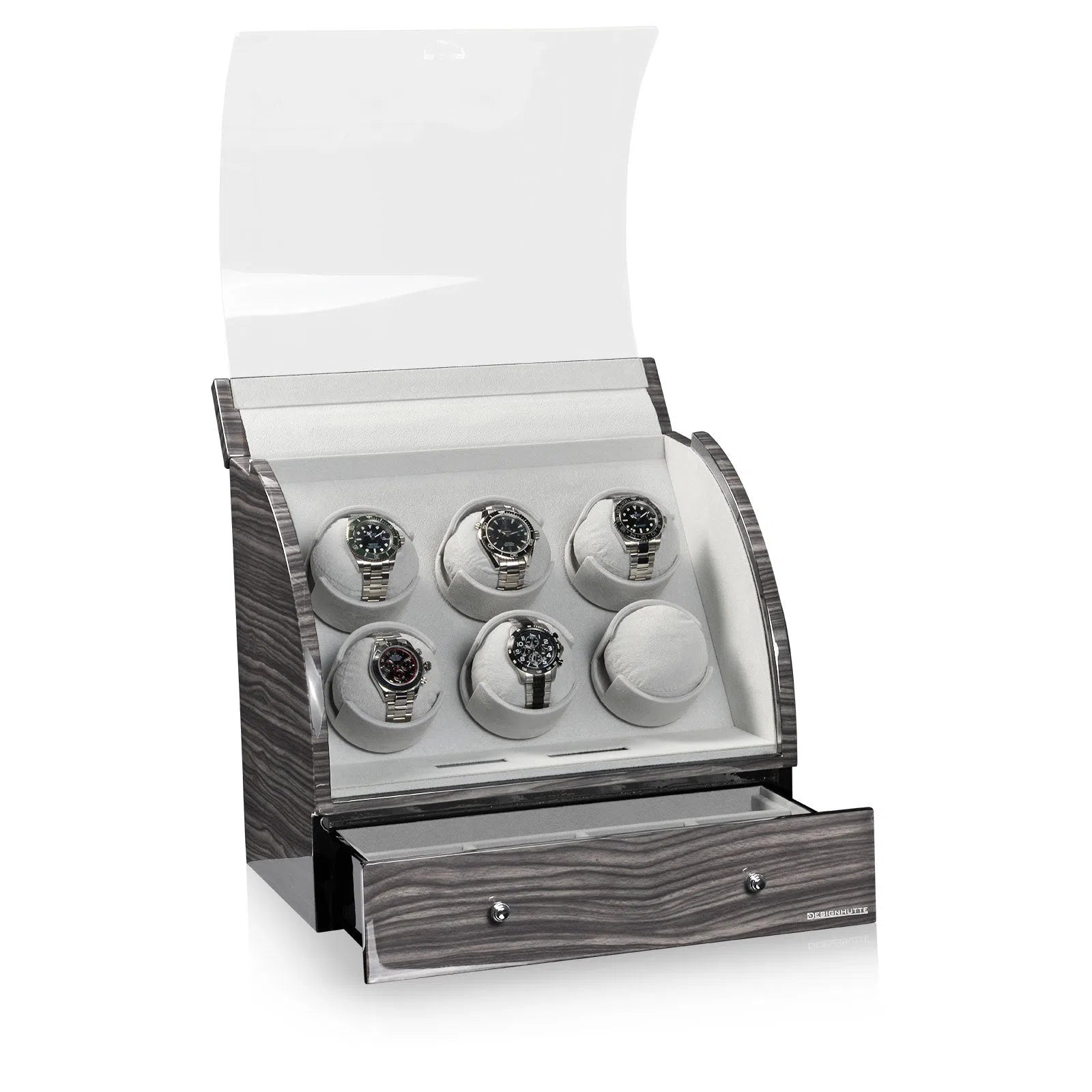 Urremonteringsenhed - Basel 6 LCD Dark Oak