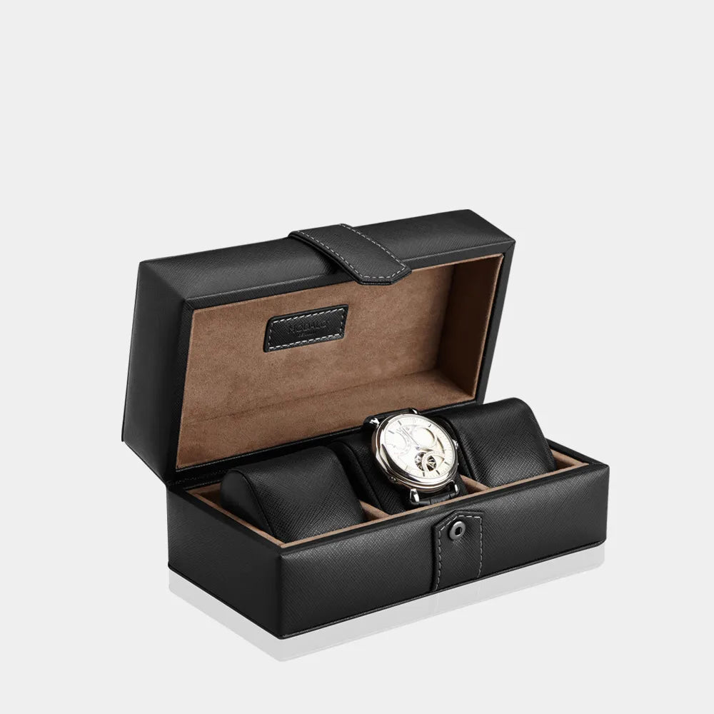 Horlogedoos - GALLANTE 3 horloges zwart
