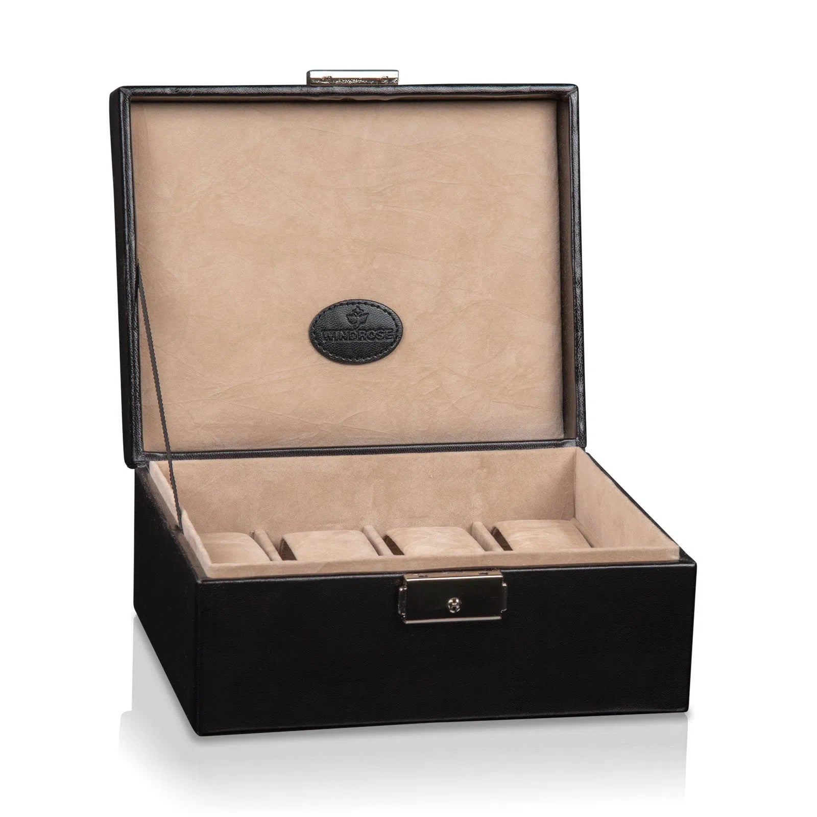 Horlogedoos - Merino 8 horloges Zwart
