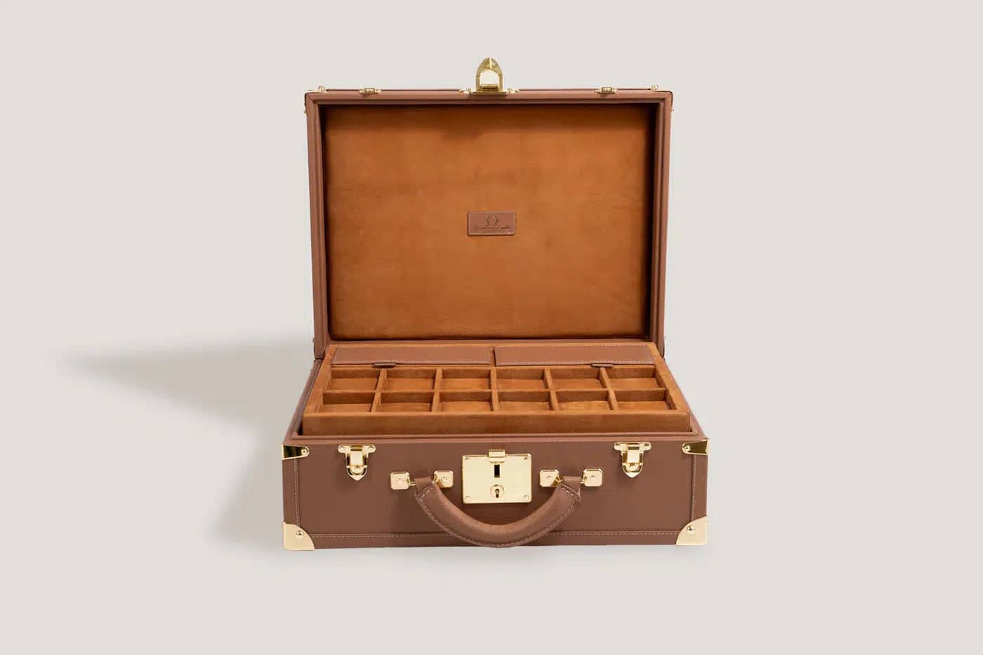 Horlogedoos - Trunk Safiano Camel