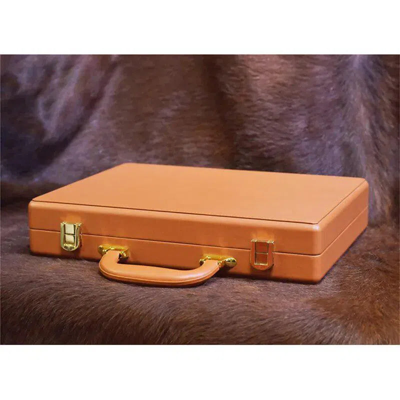 Caramel læder urkuffert