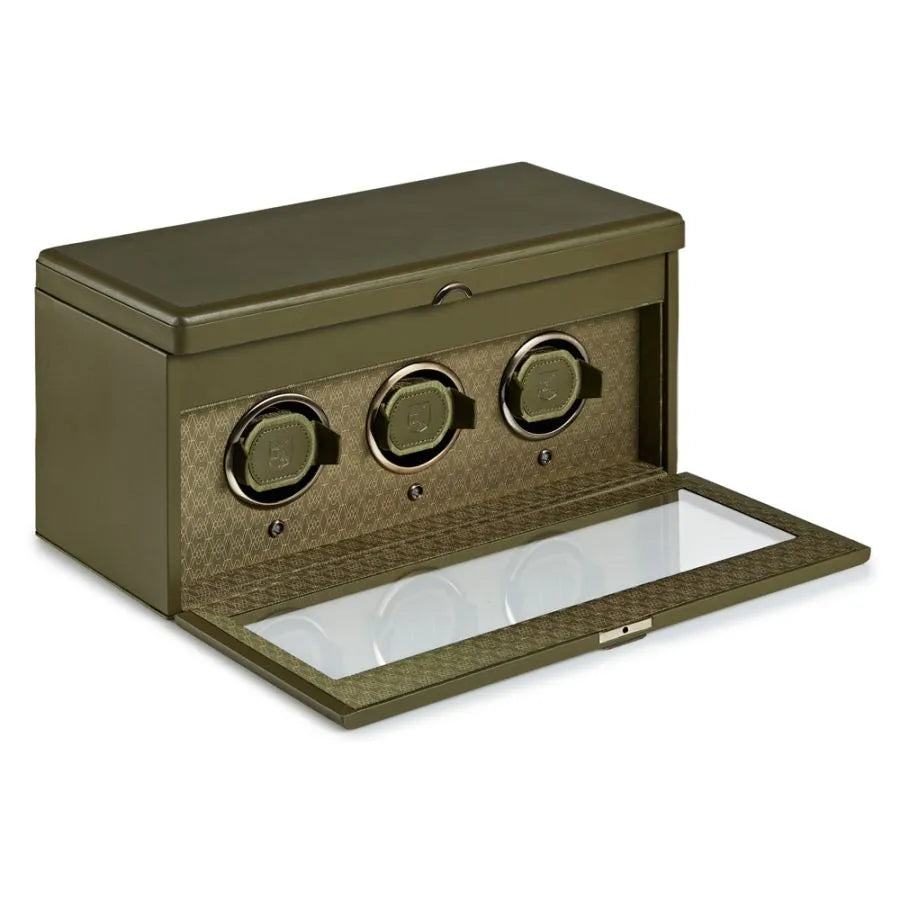 Drievoudige horloge-opwinder Earth Olive