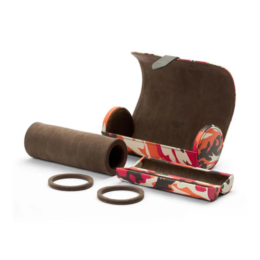 Drievoudige horlogerol Elements Feu met capsule
