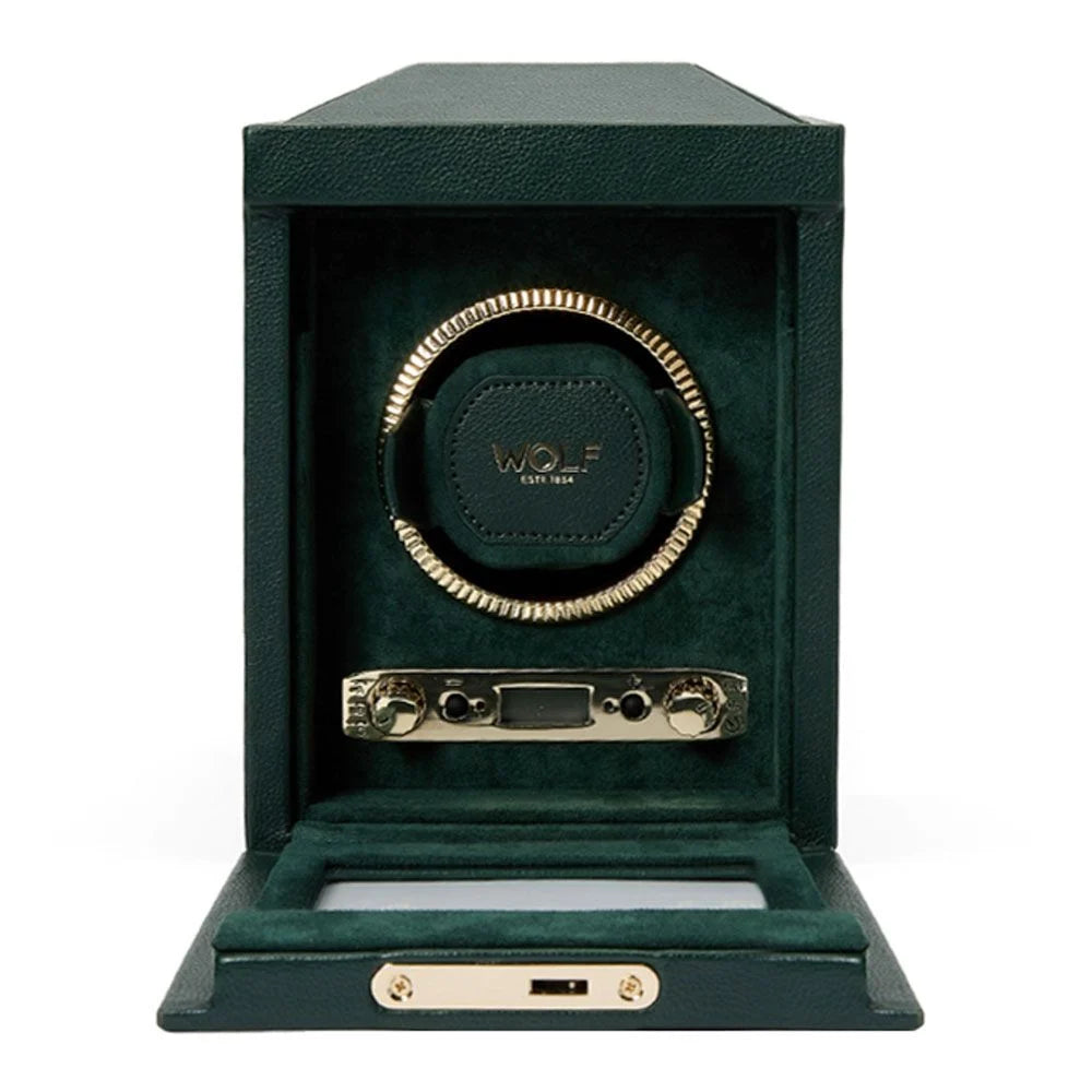 Horloge-opwinder - British Racing 1 Horloge Groen