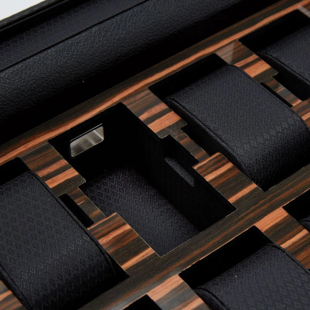 Horlogedoos - Roadster 10 horloges zwart