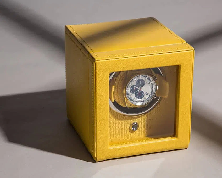 Horloge-opwinder - Cube Cover Geel
