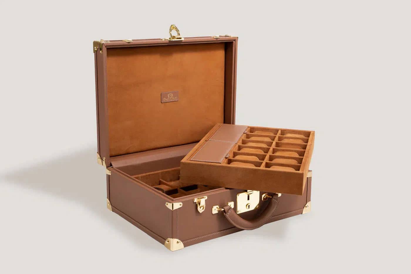 Horlogedoos - Trunk Safiano Camel