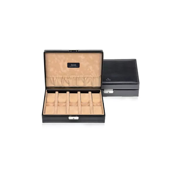 Urkasse – New Classic 10 ure sort/beige