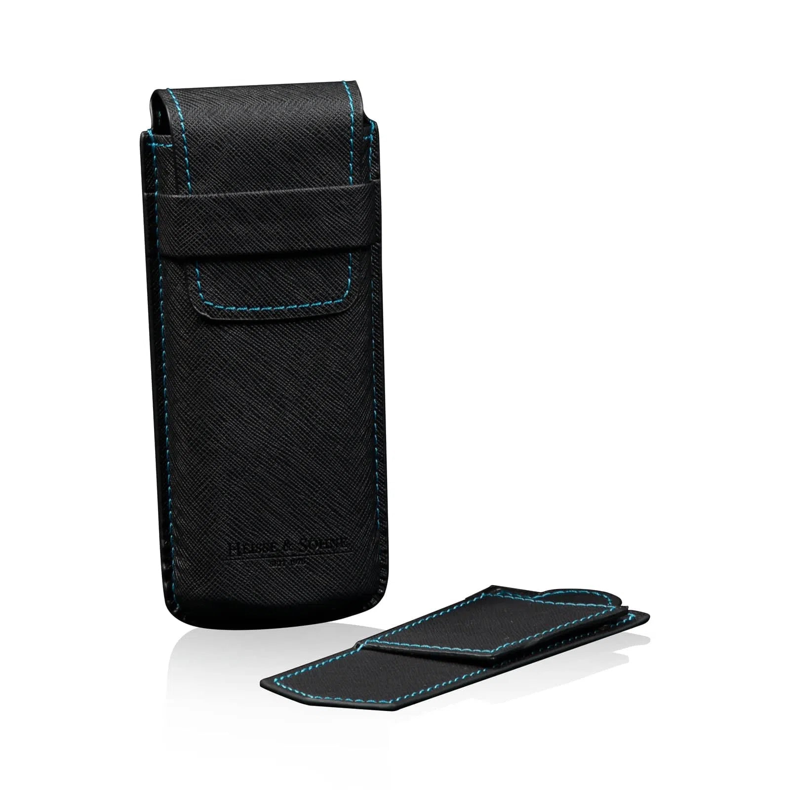 Horlogedoos - Blauwe Saffiano-etui