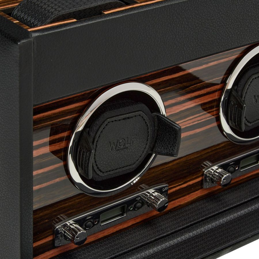 Dubbele Roadster-horloge-opwinder met opbergruimte