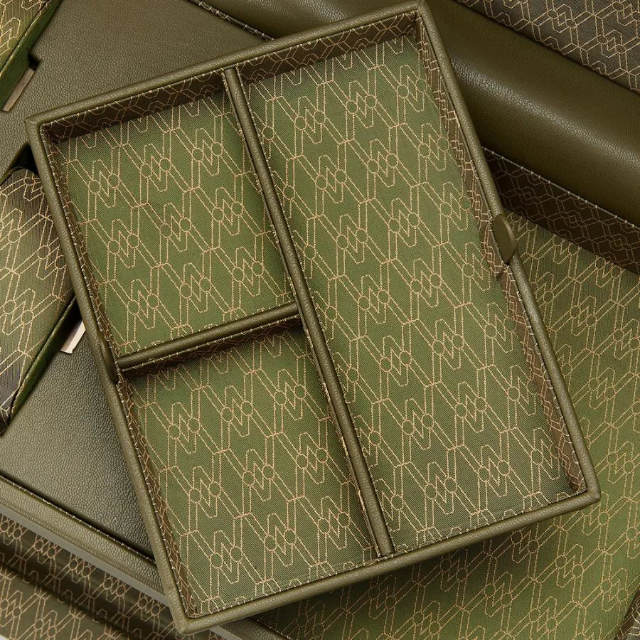 Drievoudige horloge-opwinder Earth Olive