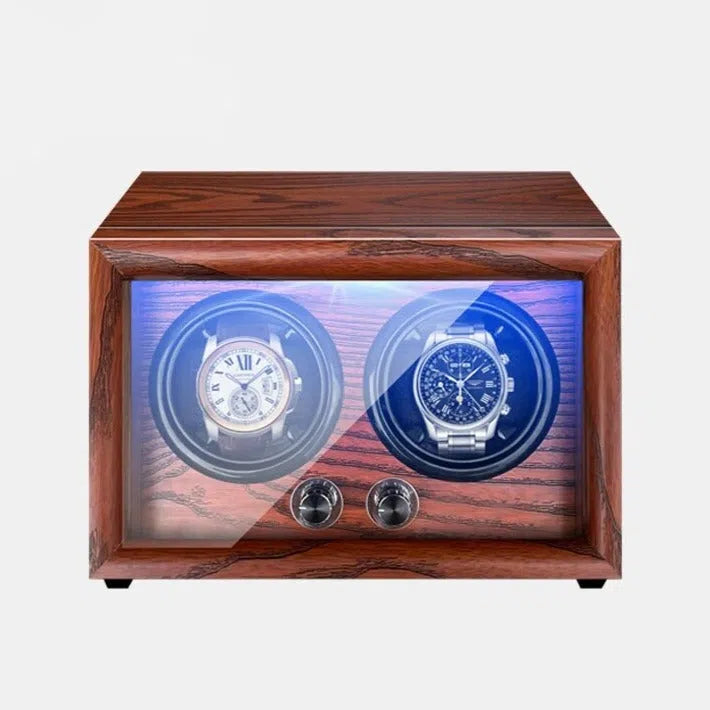 Horloge doos Full Wood Noyer Duo
