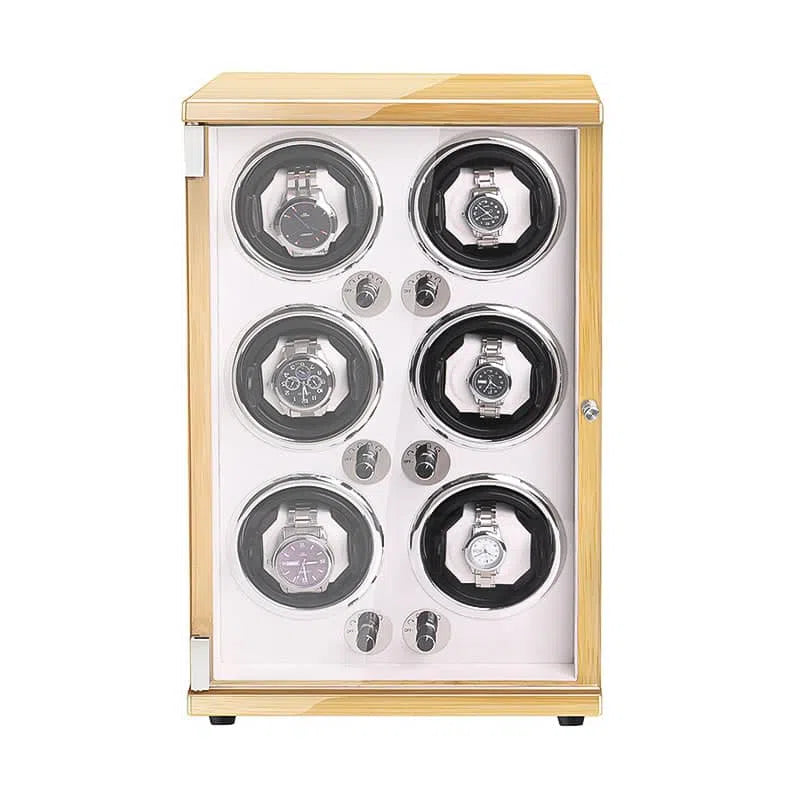 Automatische horloge-opwinder – Klassiek dennenhout