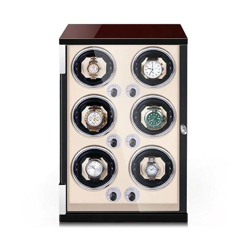 Automatische horloge-opwinder – Klassiek crème 6 slots